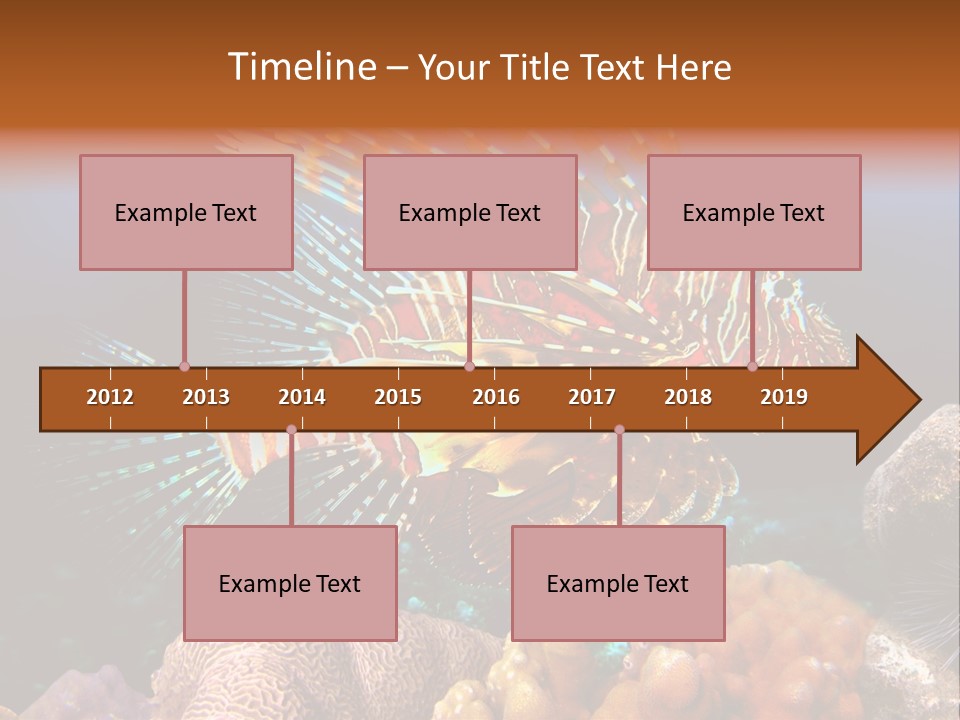 Red Lion Fish PowerPoint Template