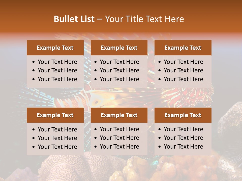 Red Lion Fish PowerPoint Template