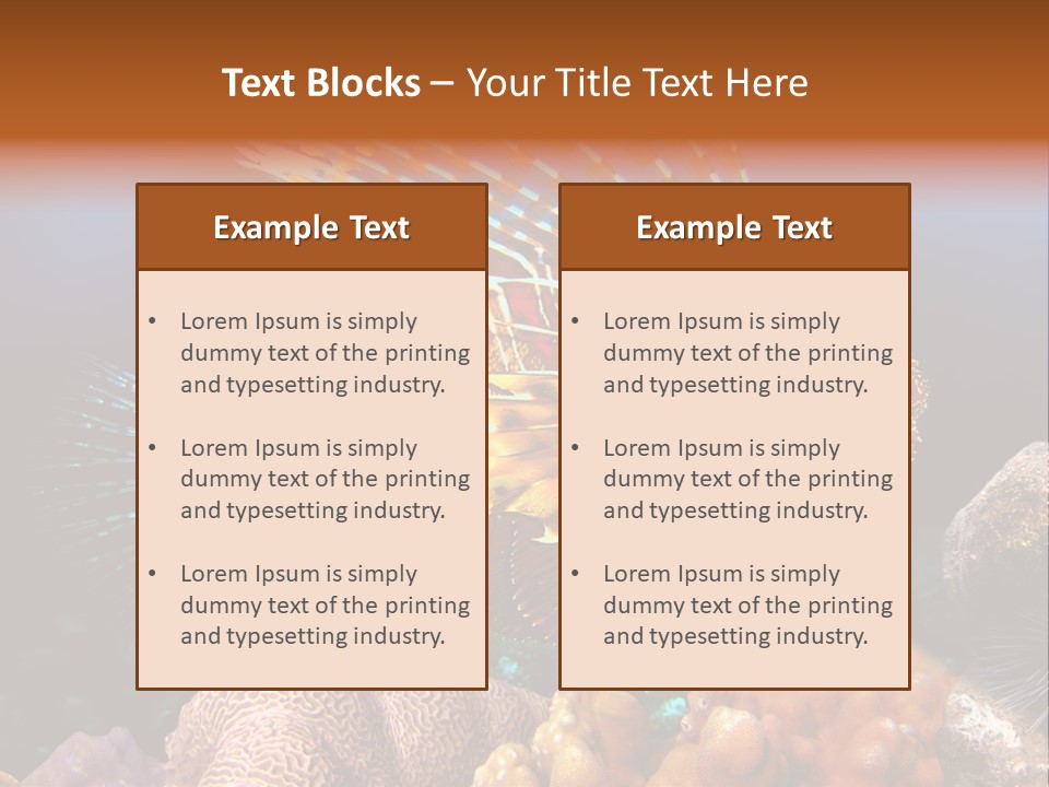 Red Lion Fish PowerPoint Template