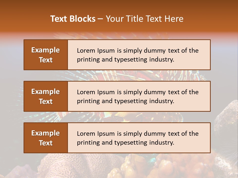 Red Lion Fish PowerPoint Template
