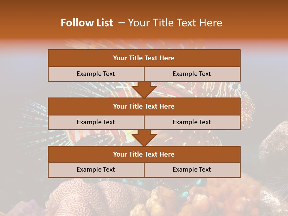 Red Lion Fish PowerPoint Template