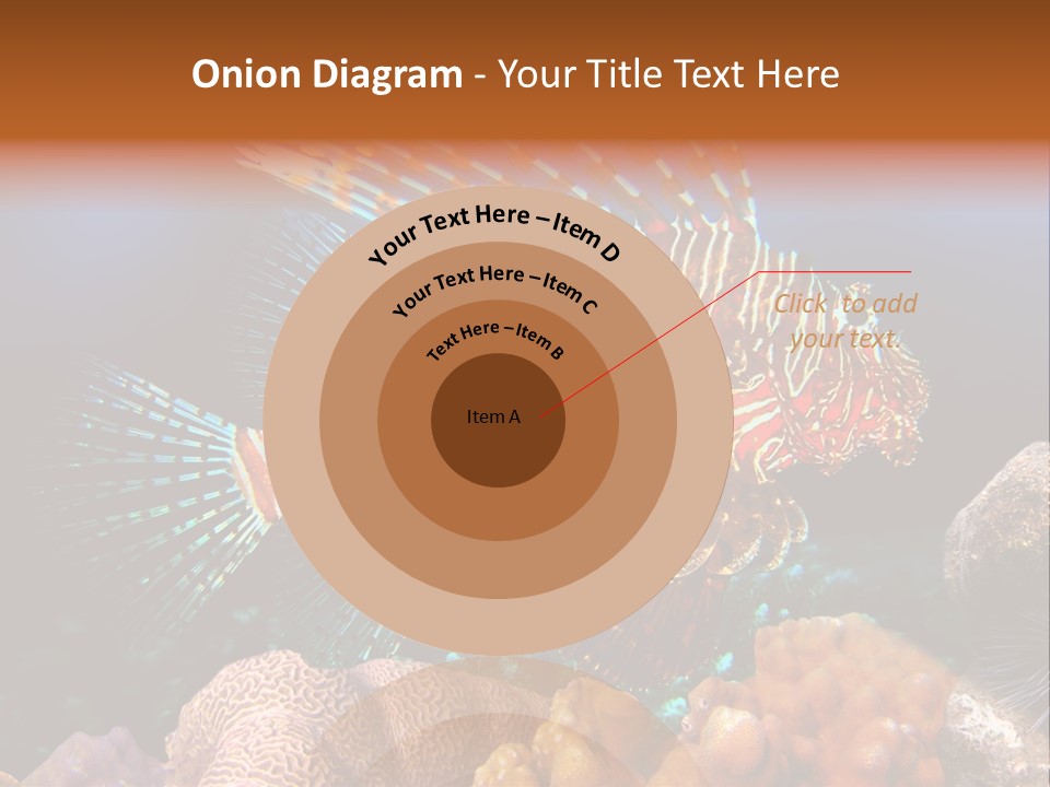 Red Lion Fish PowerPoint Template