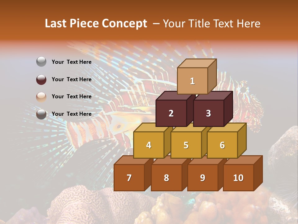 Red Lion Fish PowerPoint Template