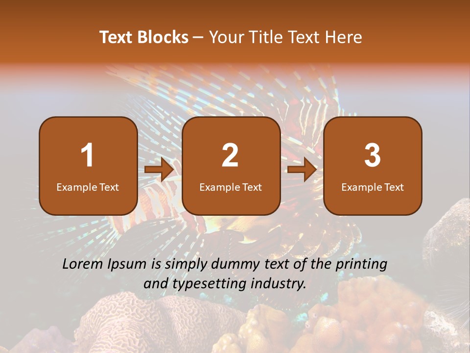 Red Lion Fish PowerPoint Template