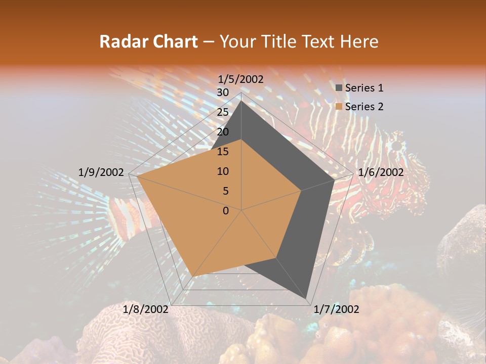 Red Lion Fish PowerPoint Template