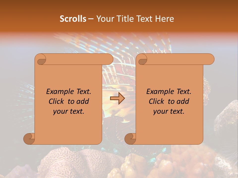 Red Lion Fish PowerPoint Template