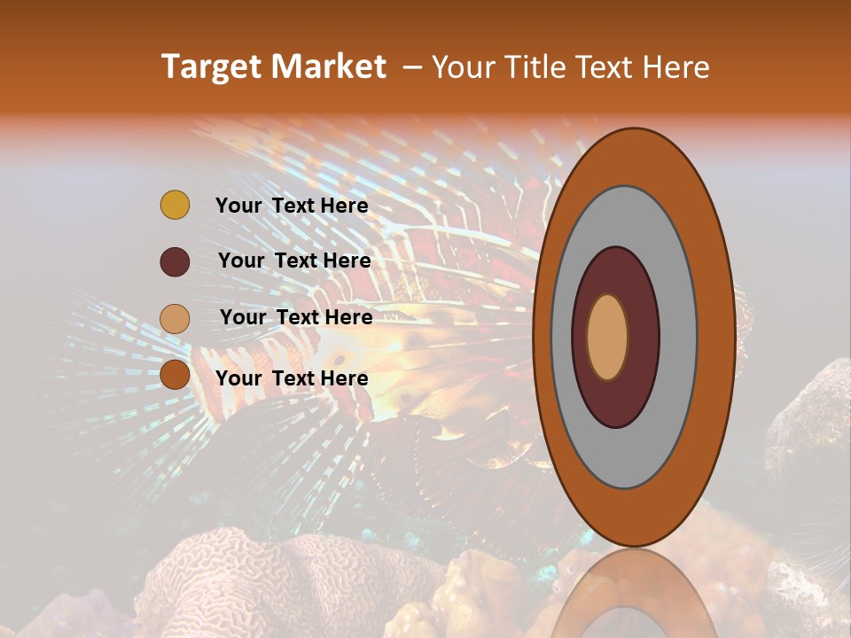 Red Lion Fish PowerPoint Template