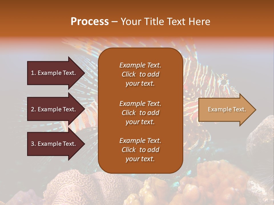 Red Lion Fish PowerPoint Template