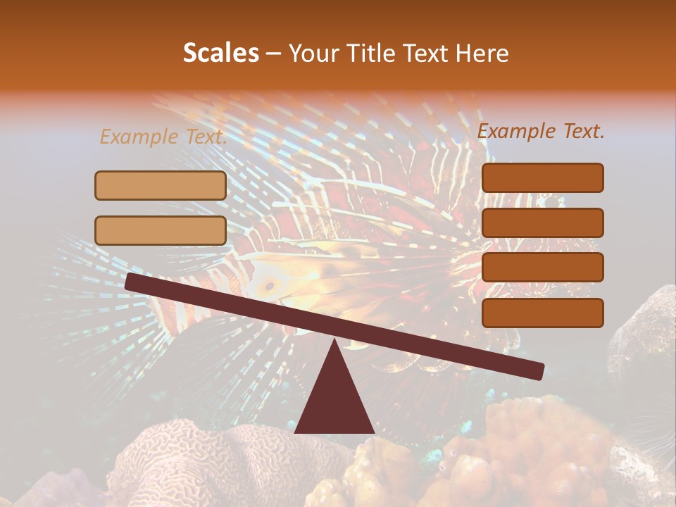 Red Lion Fish PowerPoint Template