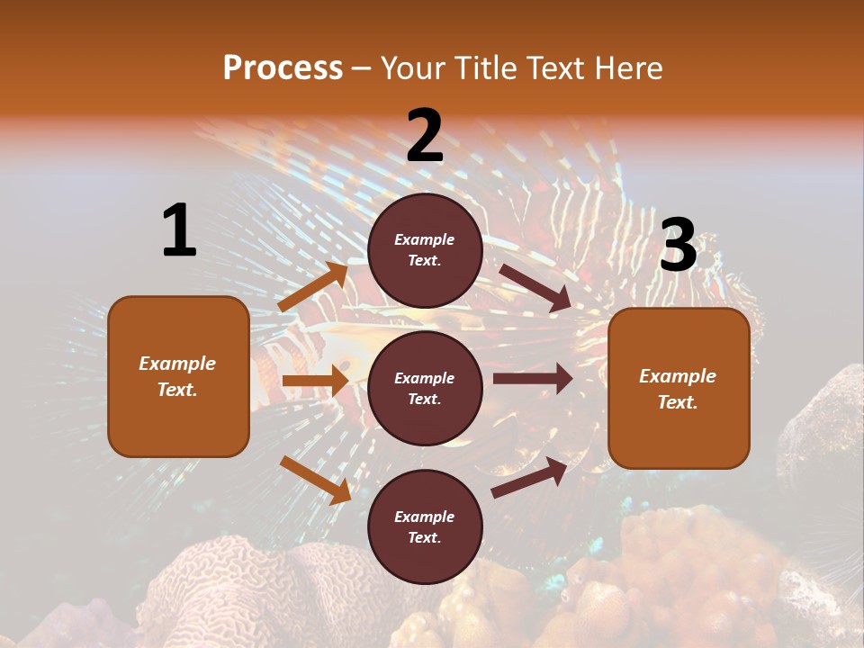 Red Lion Fish PowerPoint Template