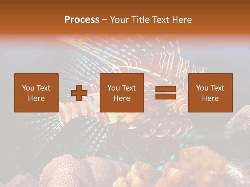 Red Lion Fish PowerPoint Template