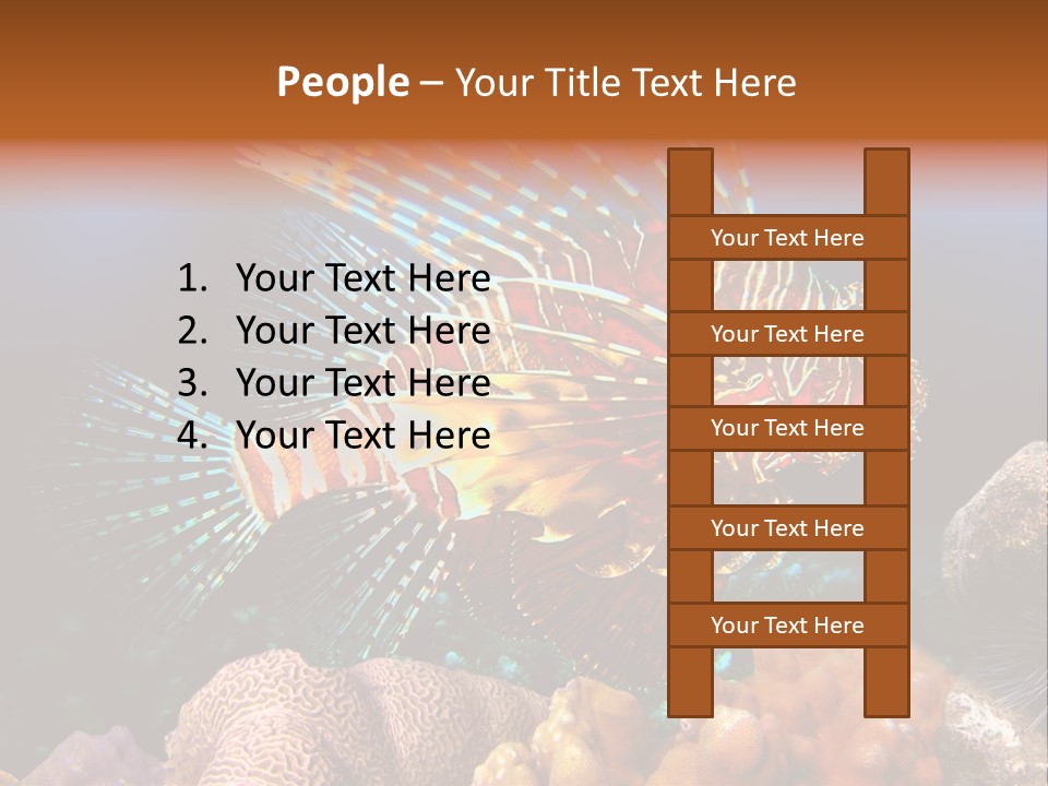 Red Lion Fish PowerPoint Template