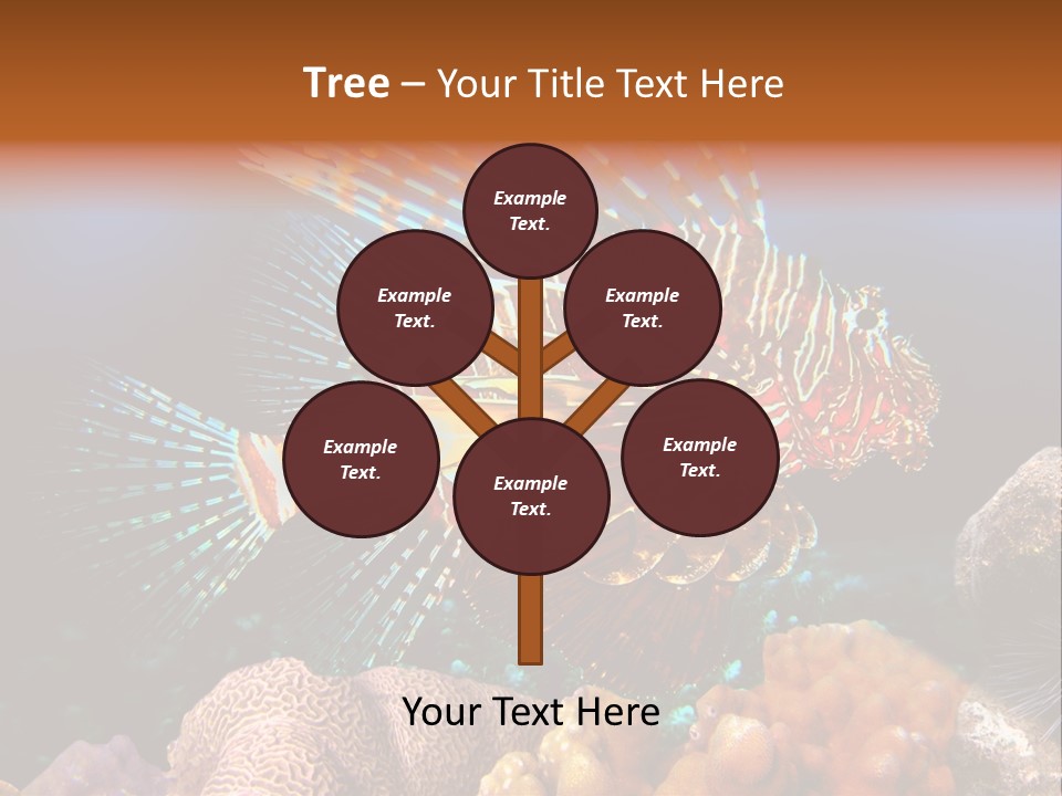 Red Lion Fish PowerPoint Template