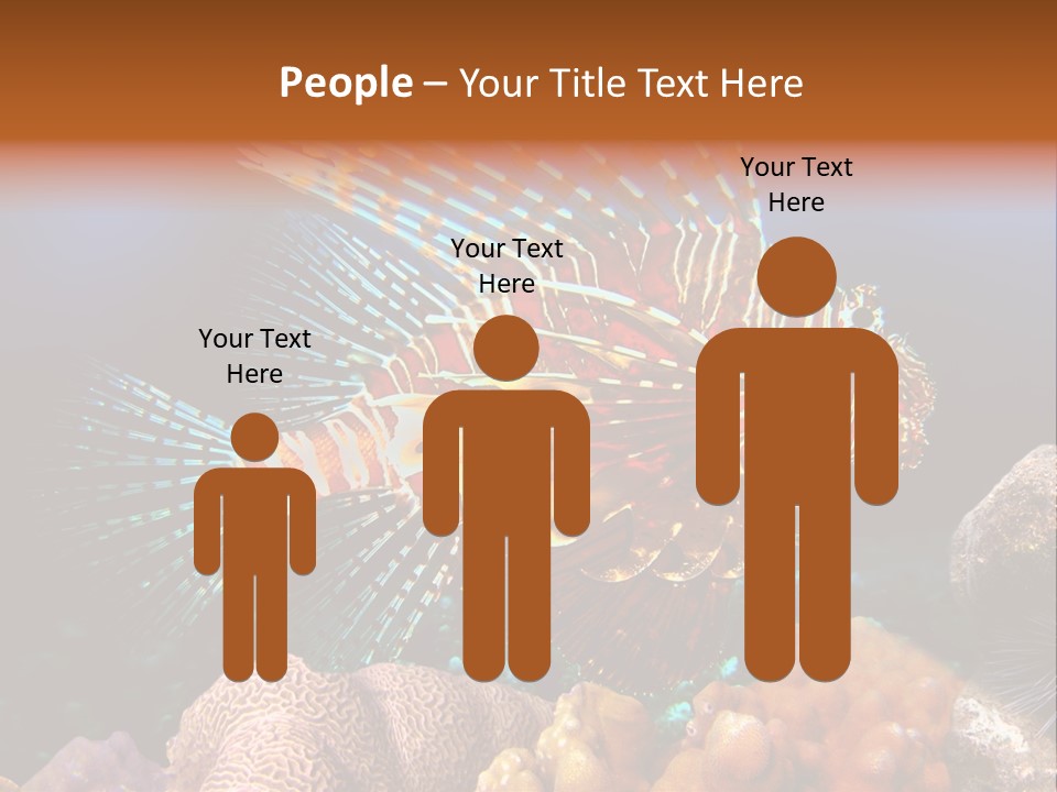 Red Lion Fish PowerPoint Template