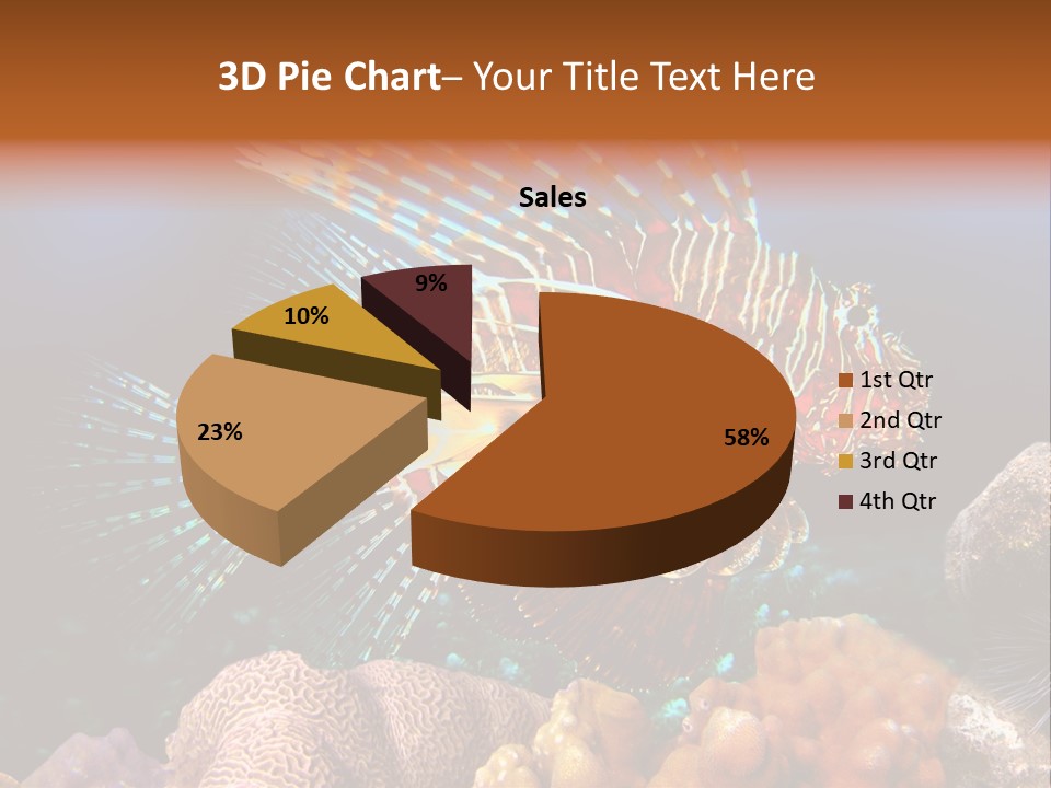 Red Lion Fish PowerPoint Template