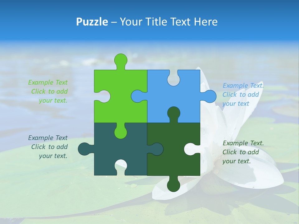 Water Lily PowerPoint Template