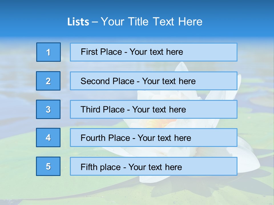 Water Lily PowerPoint Template
