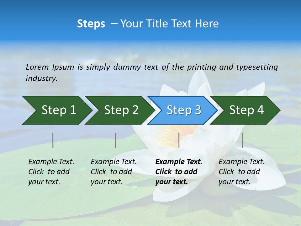 Water Lily PowerPoint Template