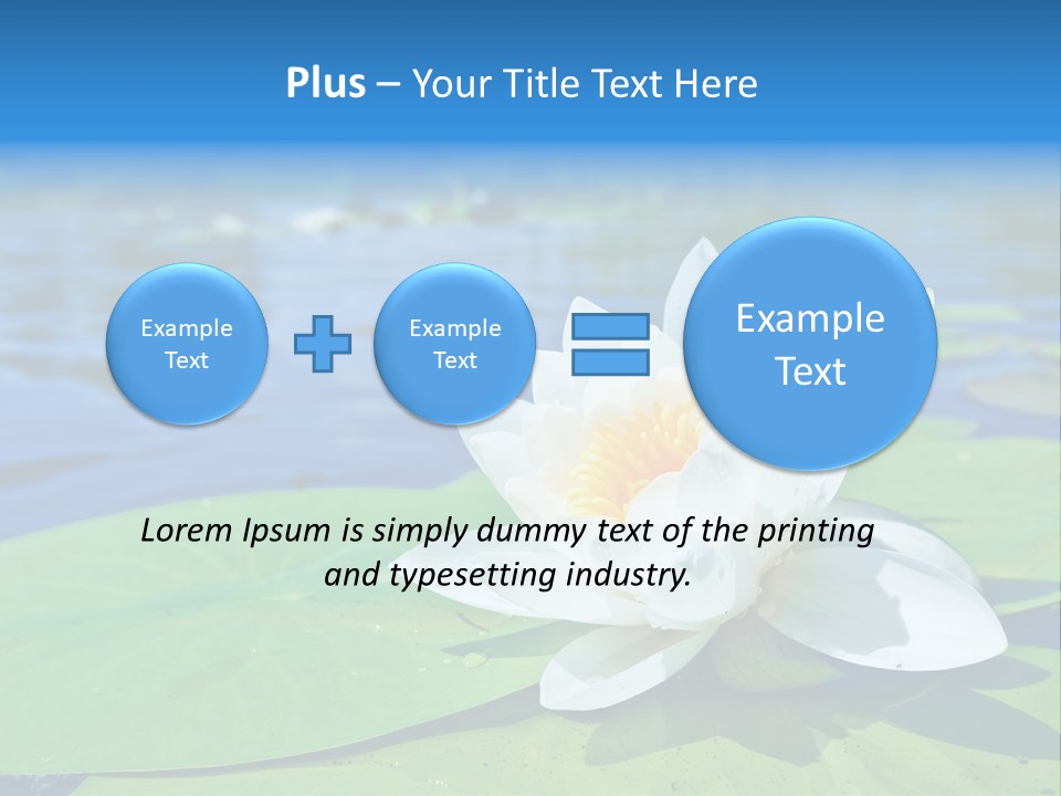 Water Lily PowerPoint Template