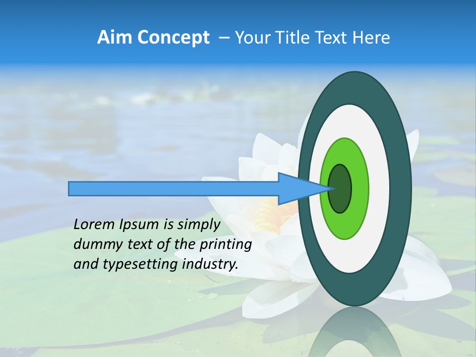 Water Lily PowerPoint Template