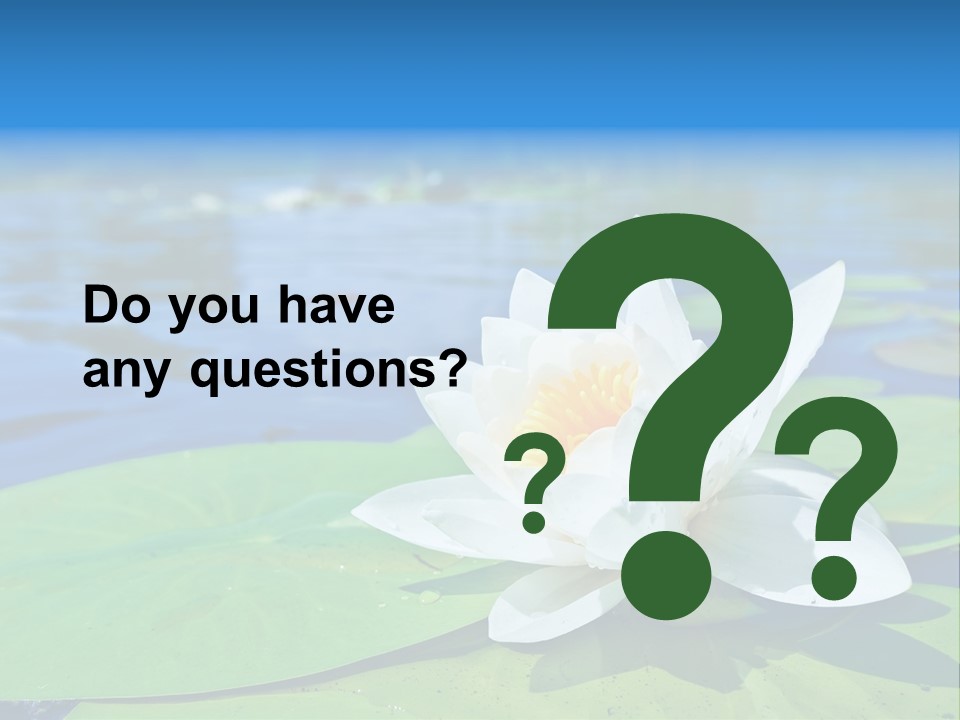 Water Lily PowerPoint Template