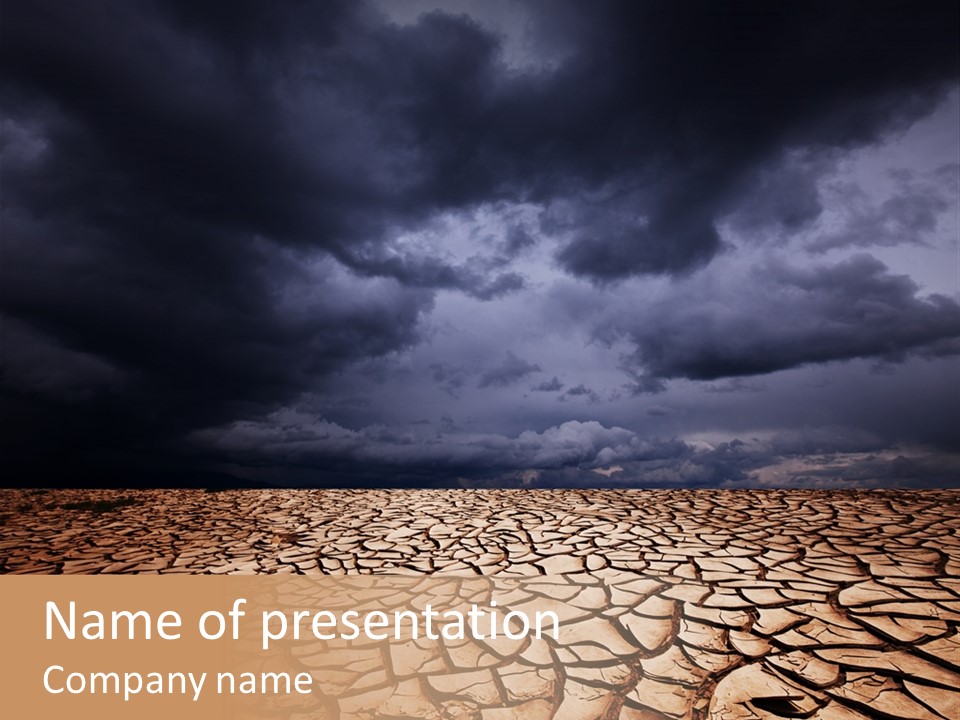 Ground Nature Drought PowerPoint Template