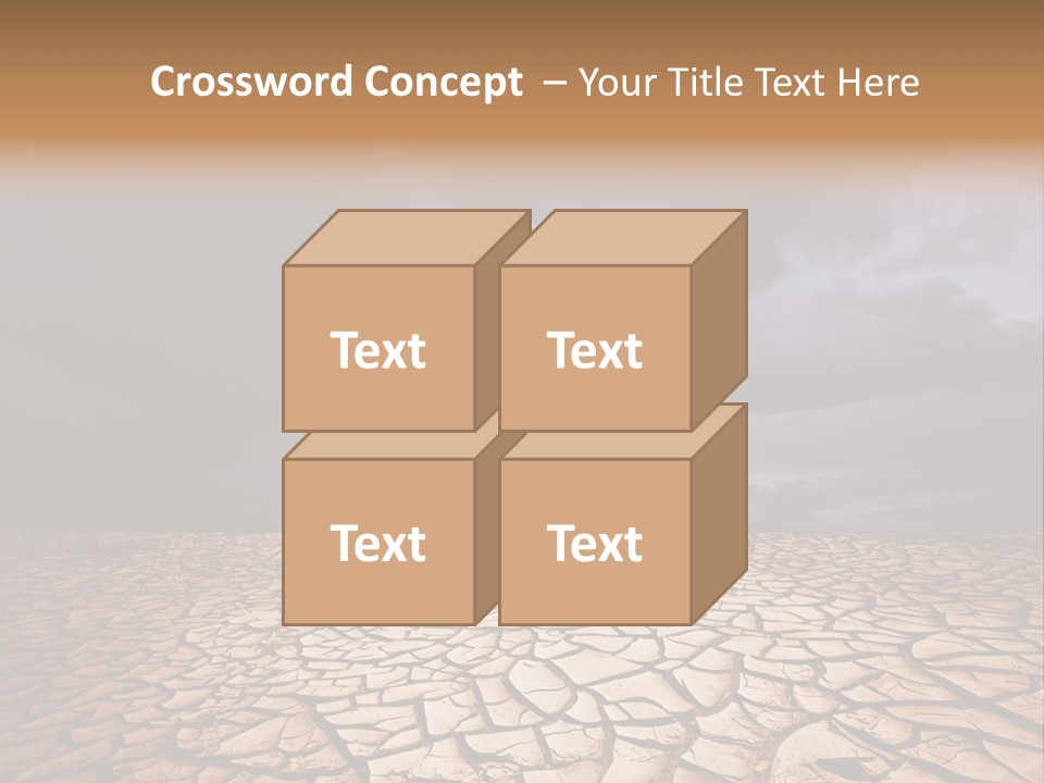 Ground Nature Drought PowerPoint Template