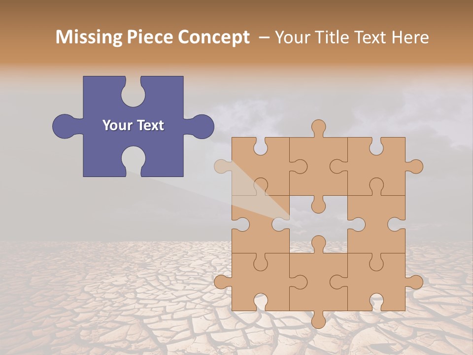 Ground Nature Drought PowerPoint Template