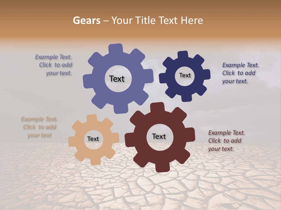 Ground Nature Drought PowerPoint Template