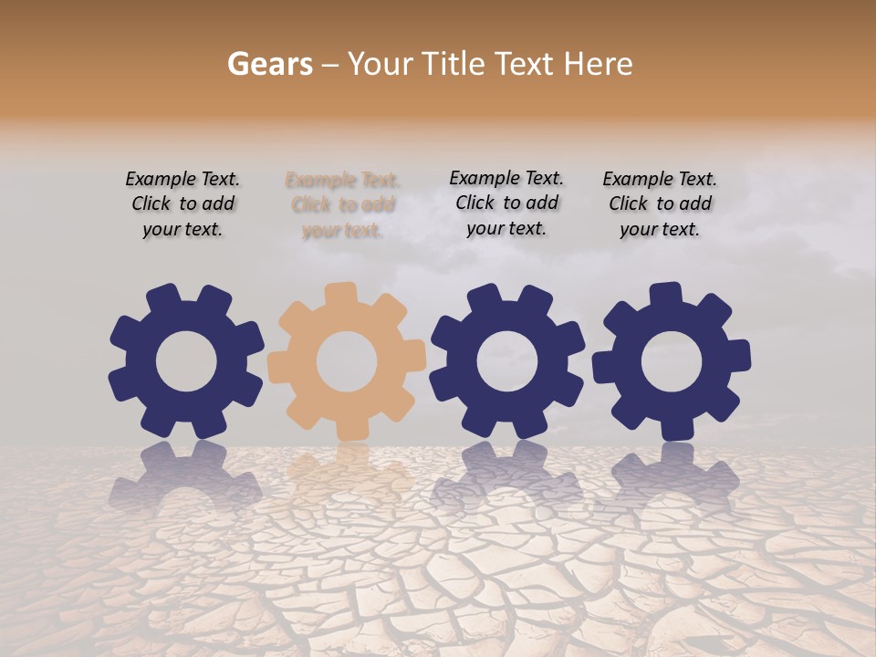 Ground Nature Drought PowerPoint Template