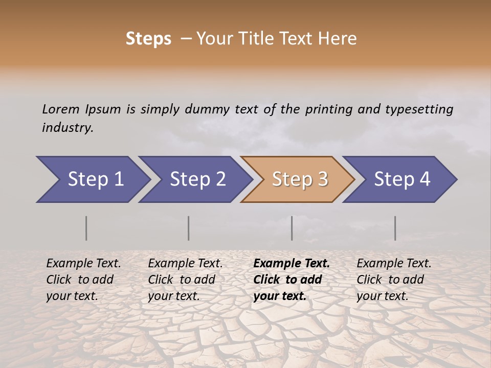 Ground Nature Drought PowerPoint Template
