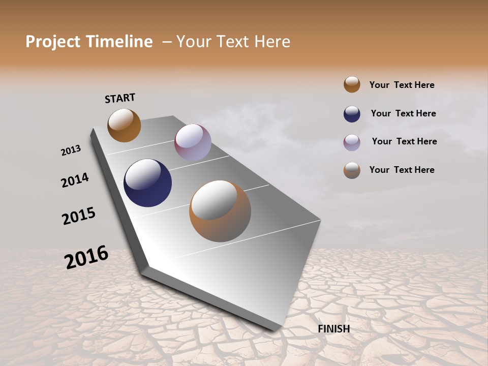 Ground Nature Drought PowerPoint Template