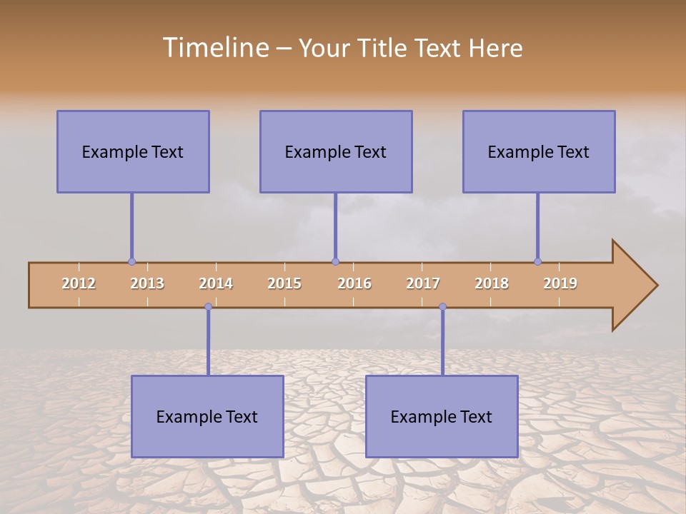 Ground Nature Drought PowerPoint Template