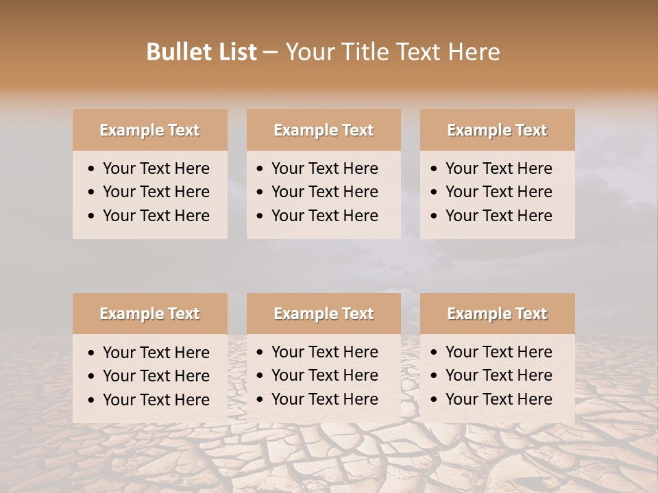 Ground Nature Drought PowerPoint Template