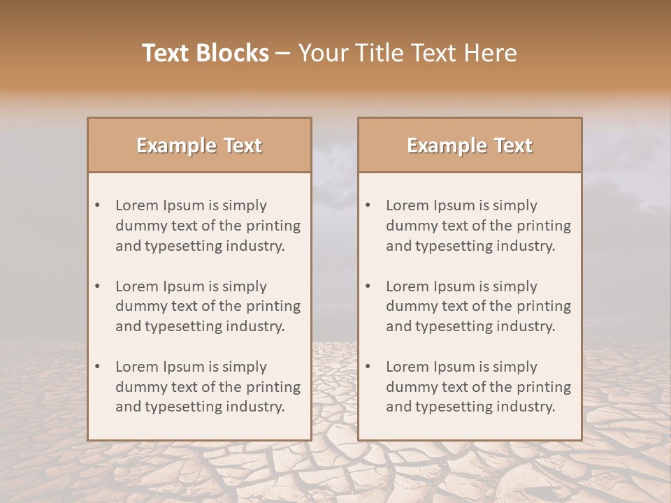 Ground Nature Drought PowerPoint Template