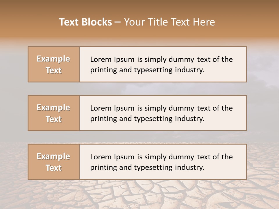 Ground Nature Drought PowerPoint Template