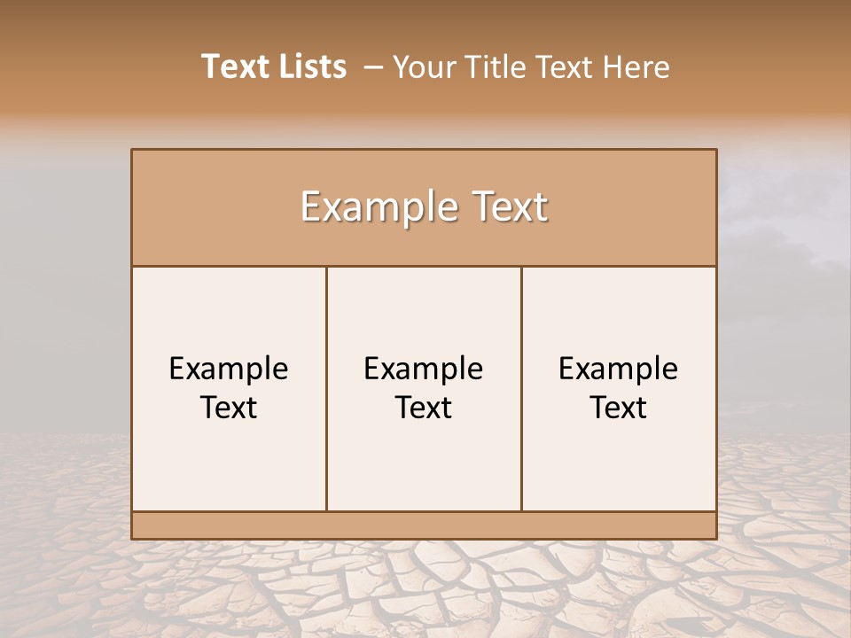 Ground Nature Drought PowerPoint Template