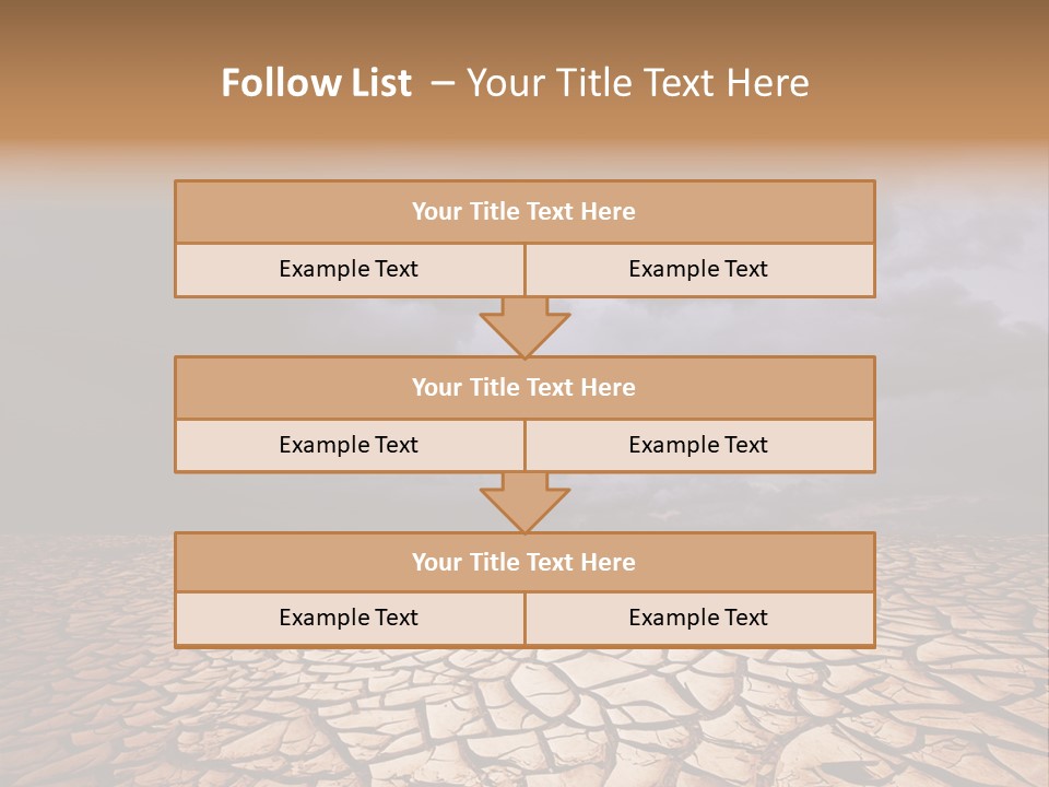 Ground Nature Drought PowerPoint Template