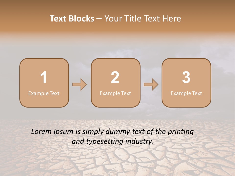 Ground Nature Drought PowerPoint Template