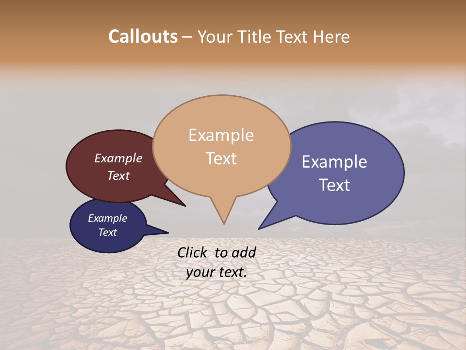 Ground Nature Drought PowerPoint Template
