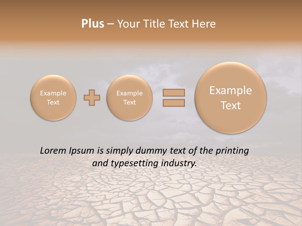 Ground Nature Drought PowerPoint Template