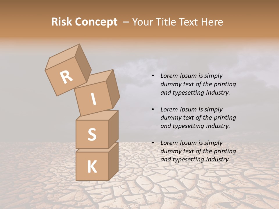Ground Nature Drought PowerPoint Template