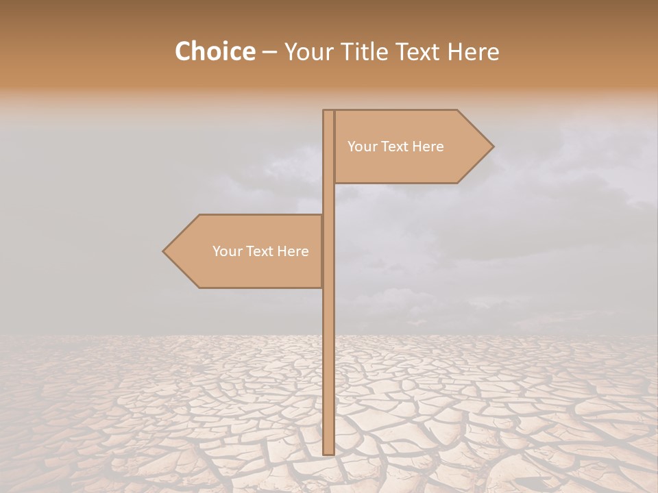 Ground Nature Drought PowerPoint Template