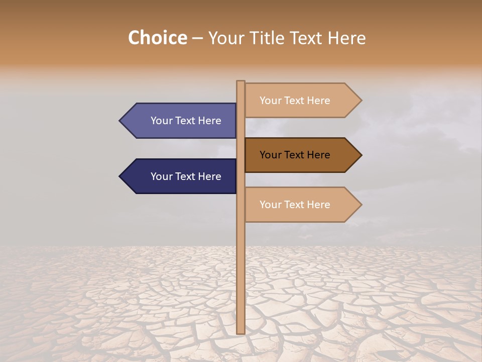 Ground Nature Drought PowerPoint Template