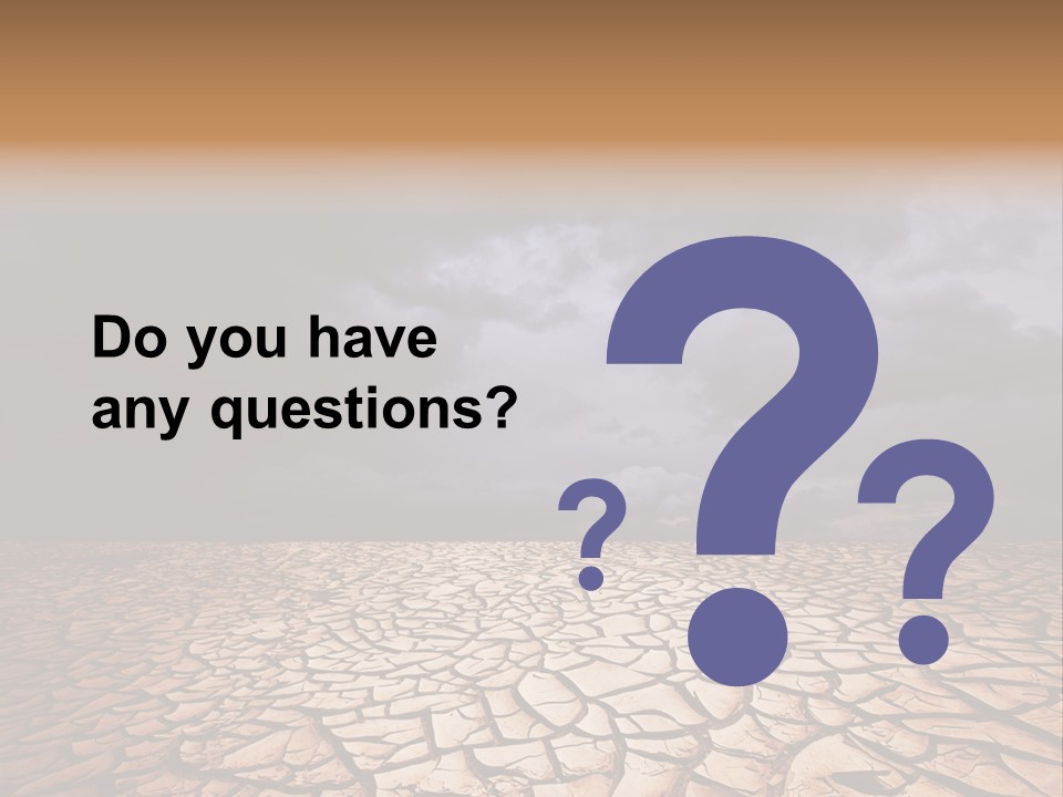 Ground Nature Drought PowerPoint Template