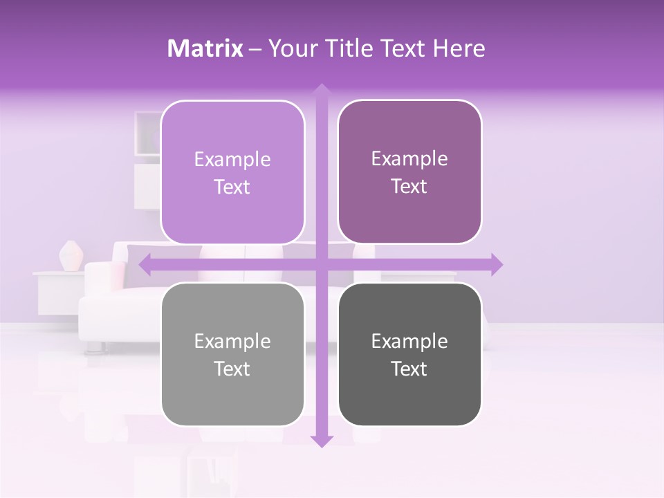 Purple And White Interior PowerPoint Template