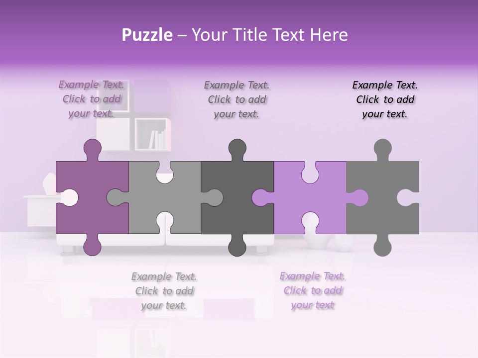 Purple And White Interior PowerPoint Template