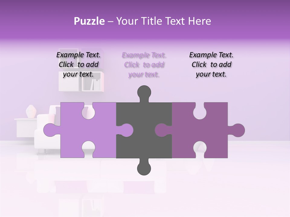 Purple And White Interior PowerPoint Template