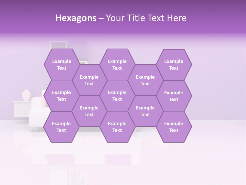 Purple And White Interior PowerPoint Template