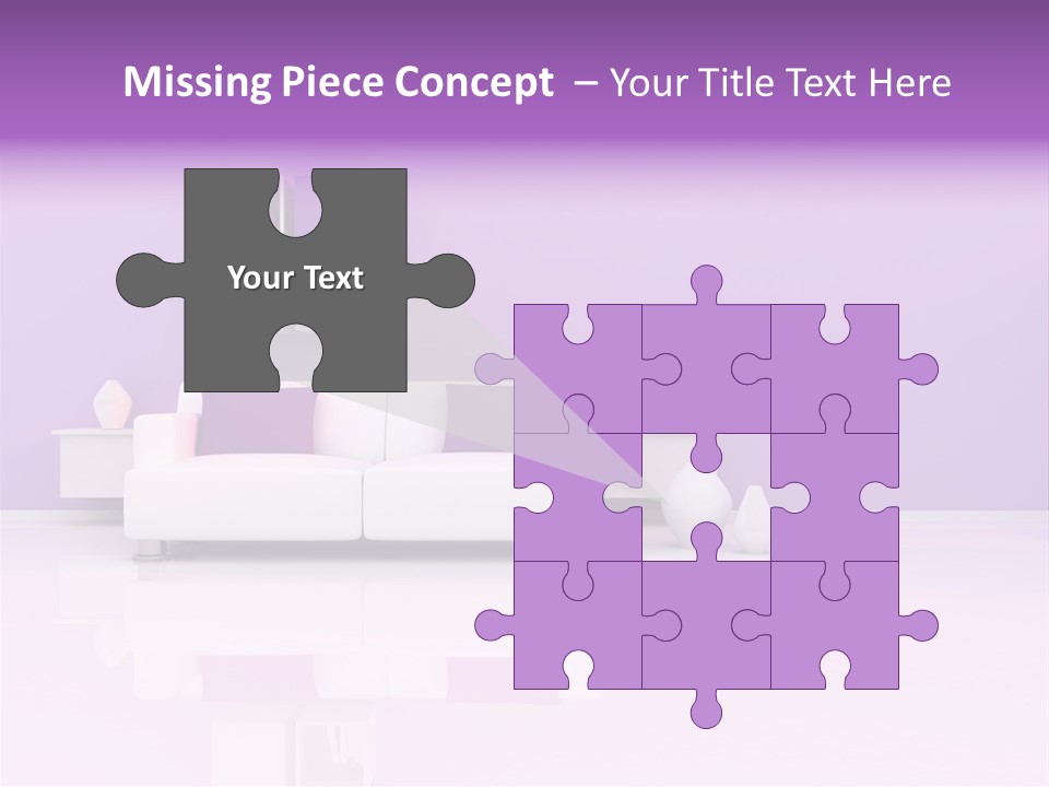 Purple And White Interior PowerPoint Template